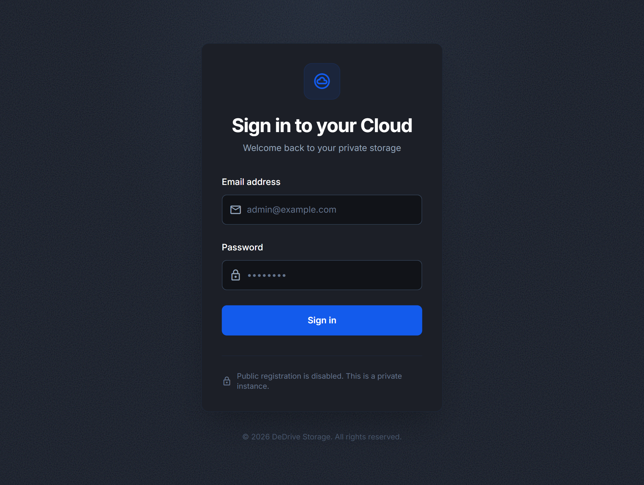 DeDrive | Cloud Storage App